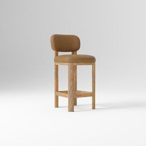 Anton Leather Bar & Counter Stool | West Elm (US)