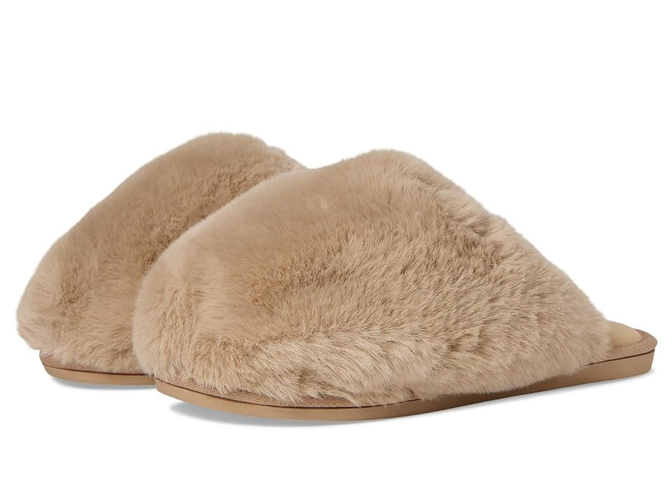 Free People Snowball Slippers Women's Slippers Taupe Faux Fur : EU 40 (US Women's 10) M | Zappos