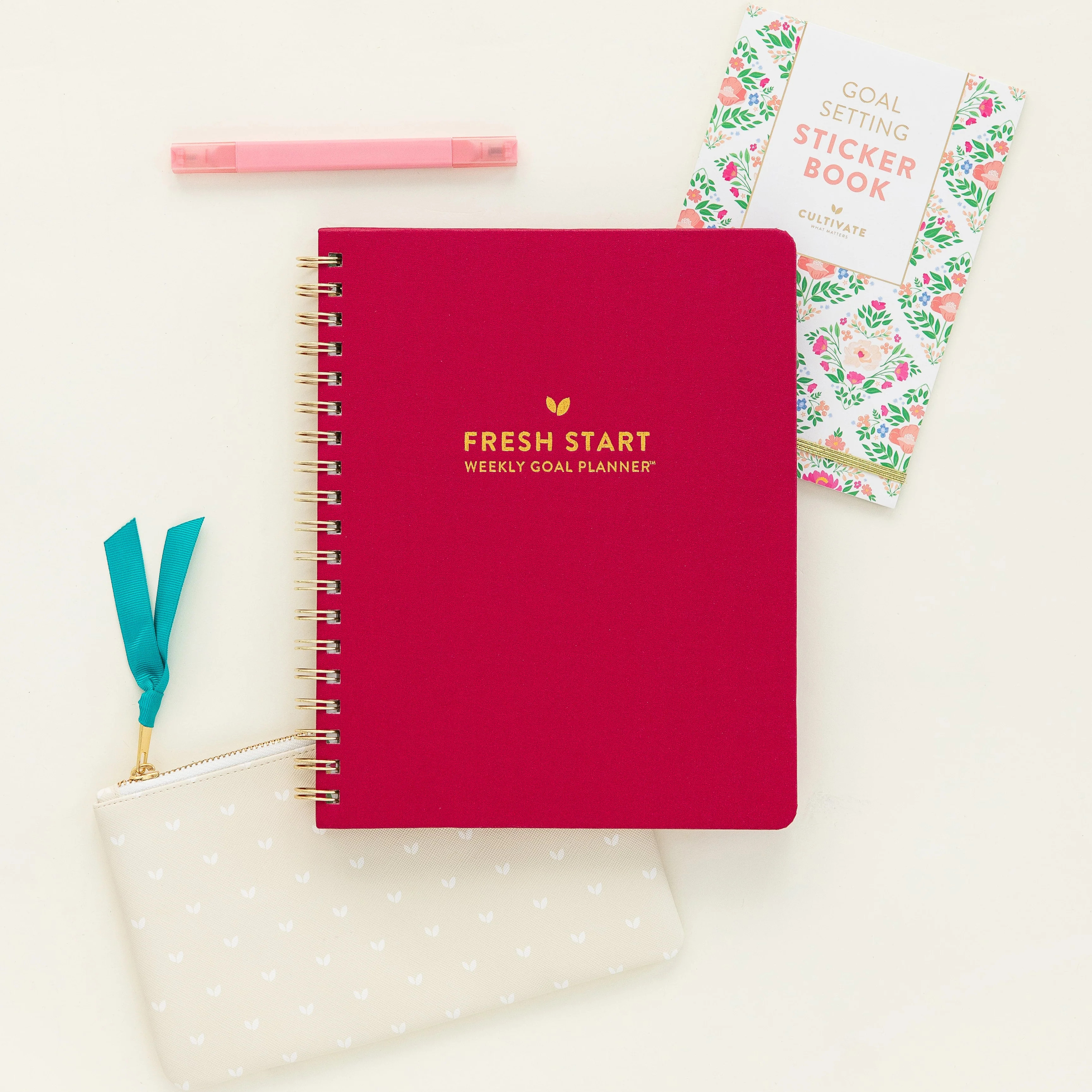 Fresh Start Weekly Goal Planner | Berry | Cultivate What Matters