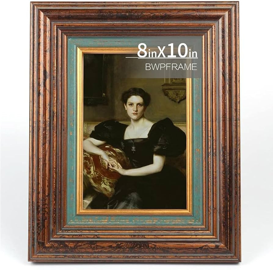 8x10 Photo Frame Vintage Solid Wood Picture Frames 8 x 10 with Real Glass, Walnut wood Photo Fram... | Amazon (US)