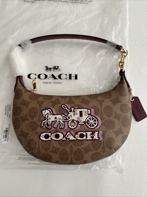New Coach Mini Payton Bag In Signature Canvas W/ Horse And Carriage Print CX608 | eBay US