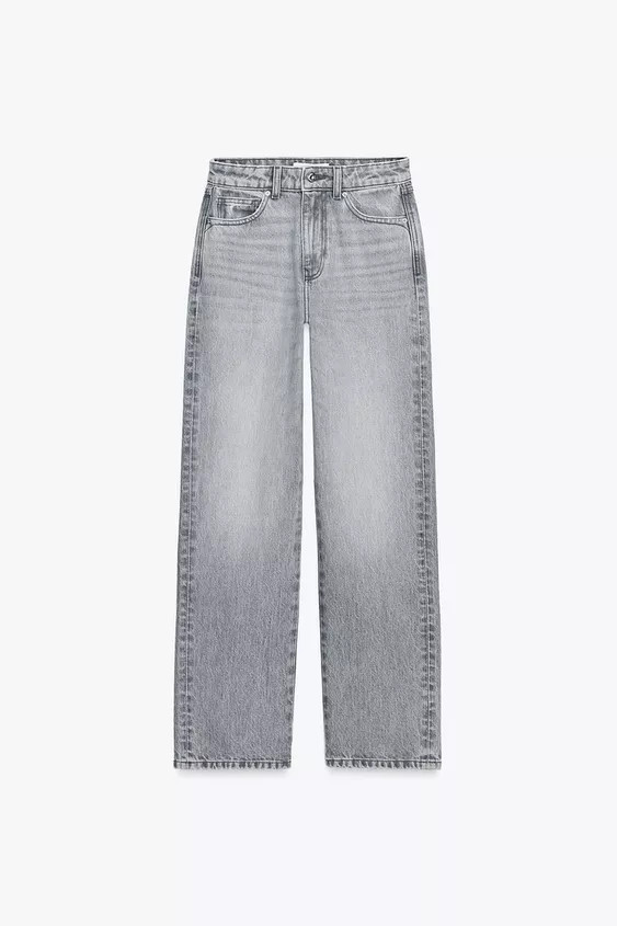 JEANS Z.03 REGULAR FIT HIGH-WAIST LONG LENGTH | Zara UK