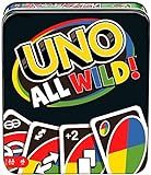 UNO All Wild Card Game with 112 Cards, Gift for Kid, Family & Adult Game Night for Players 7 Year... | Amazon (US)