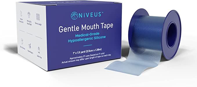 NIVEUS Gentle Mouth Tape - Dentist Developed Mouth Tape for Nose Breathing, Less Mouth Breathing,... | Amazon (US)