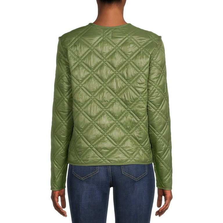 Time and Tru Women's Quilted Jacket - Walmart.com | Walmart (US)