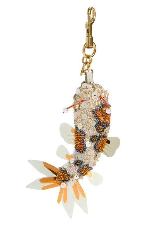 Anya Hindmarch Embellished Koi Fish Bag Charm in Silver at Nordstrom | Nordstrom