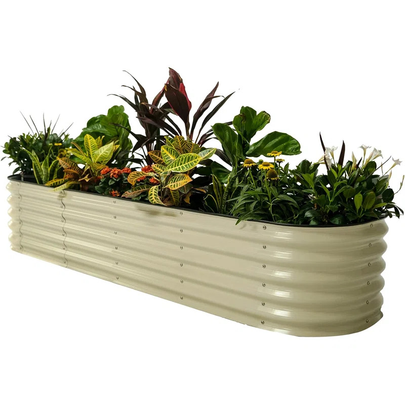 17" Tall 9 In 1 Modular Metal Outdoor Raised Garden Bed | Wayfair North America