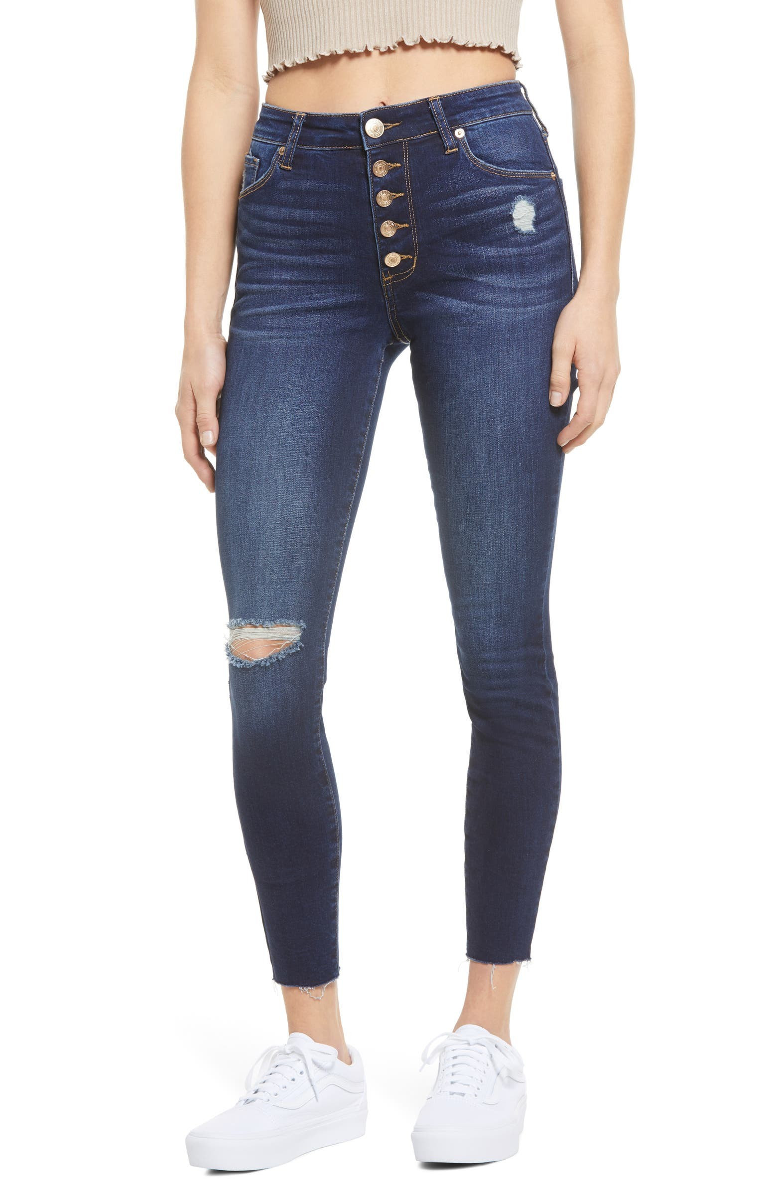 STS Blue Ellie High Waist Distressed Ankle Jeans (Burkhard) | Nordstrom | Nordstrom
