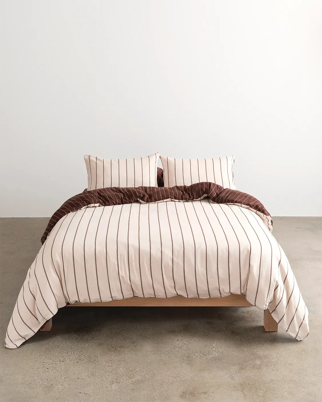 Duvet Cover - Vanilla / Mahogany Twin / Twin XL | Hommey US