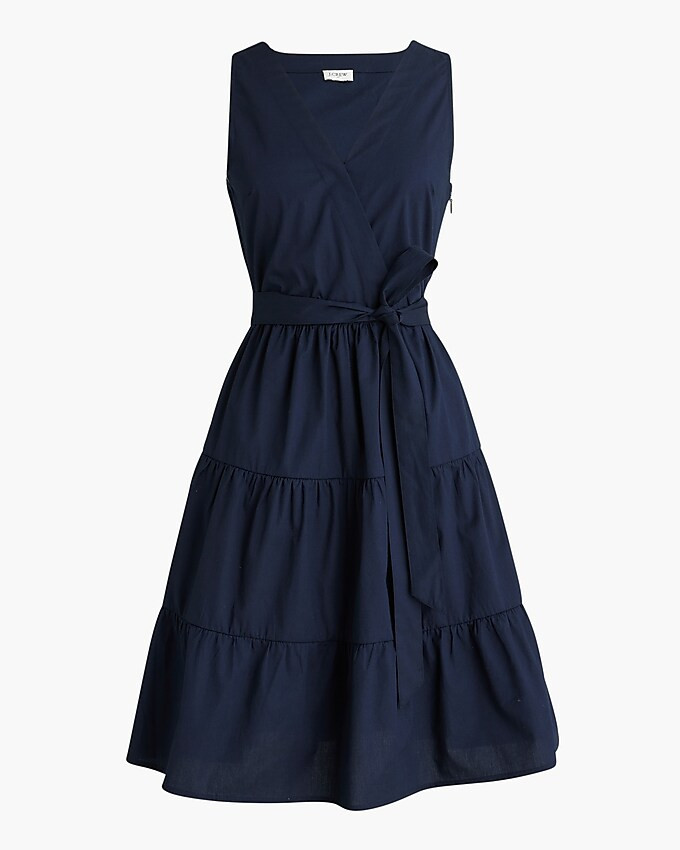 Faux-wrap sleeveless mini dress | J.Crew Factory