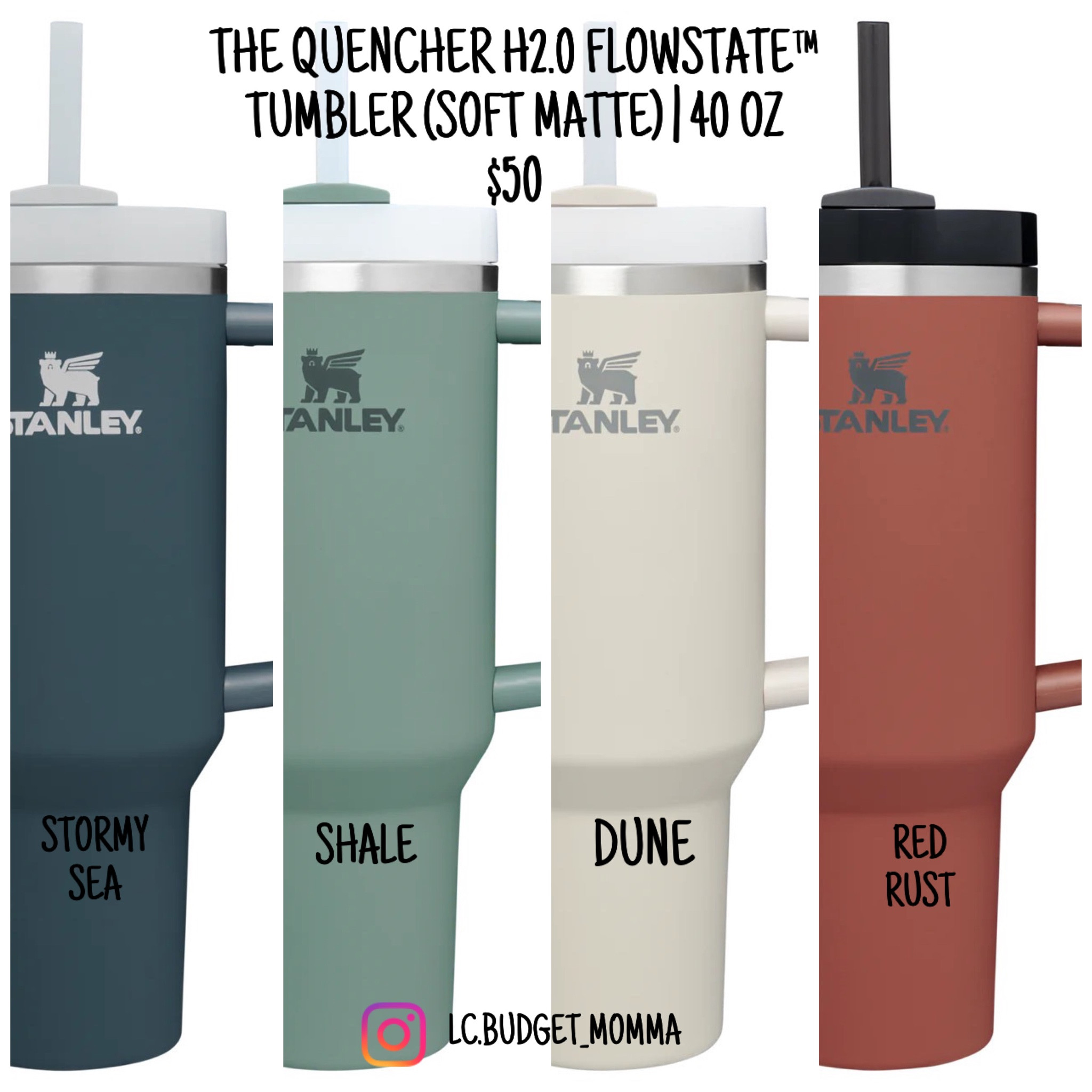 The Quencher H2.0 FlowState Tumbler (Soft Matte) - 40 oz Red Rust
