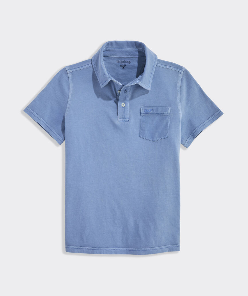 Boys Surf Jersey Garment Dye Polo | vineyard vines