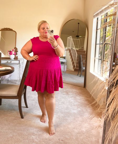 Loving this target find

This dress has a beautiful texture and it’s very lightweight and areas. So perfect for a hot day. It’s very similar to linen 

I’m wearing size XXL, but it comes in plus sizes as well
Magenta 
Pink
Summer dress

#LTKunder50 #LTKcurves #LTKFind