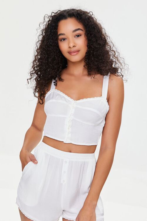 Satin Cropped Lounge Top | Forever 21 (US)