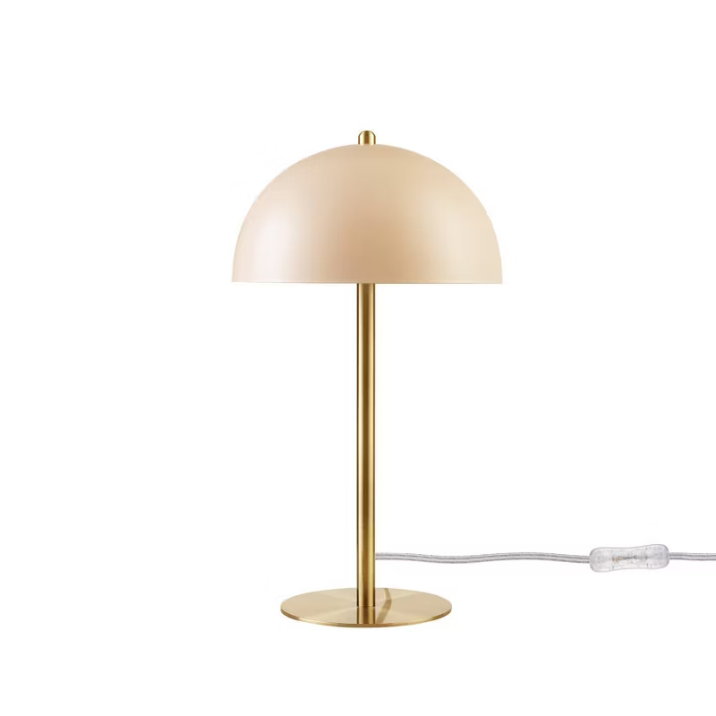 15" Luna Table Lamp with Brass Accents Matte Pink - Globe Electric | Target