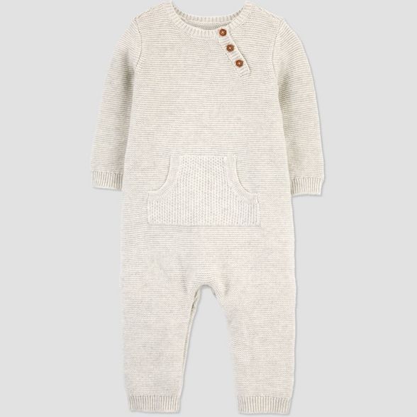 Baby Boys' Sweater Romper - Just One You made by Carter's Gray | Target