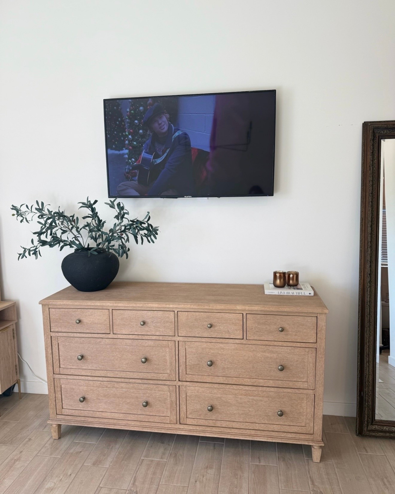 In love with our new dresser! Linking exact and similar. 😍