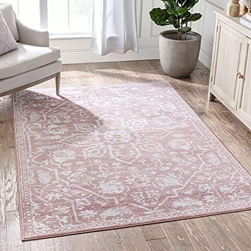 Well Woven Della Blush Vintage Medallion Pattern Area Rug 4x6 (3'11" x 5'3") | Amazon (US)