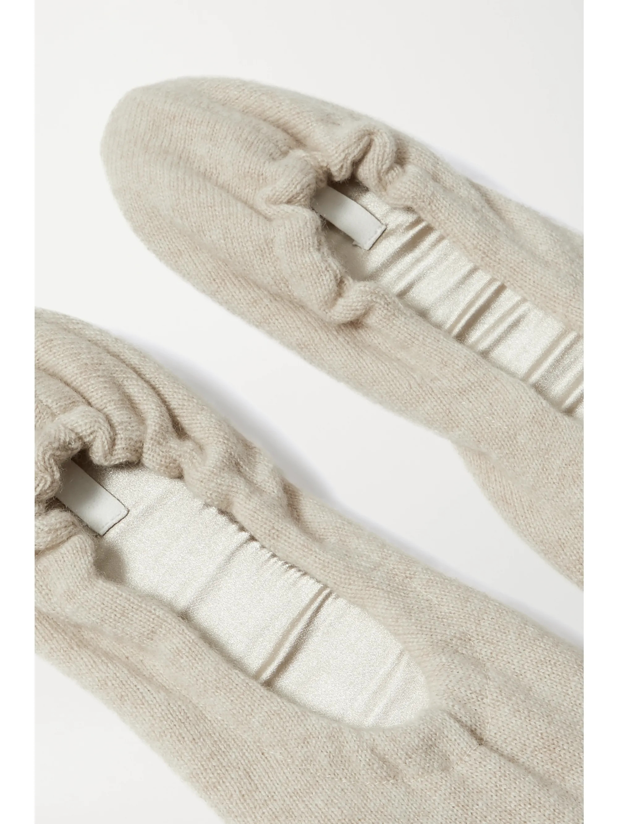 Beige Cashmere ballet flats | Skin | NET-A-PORTER | NET-A-PORTER (US)