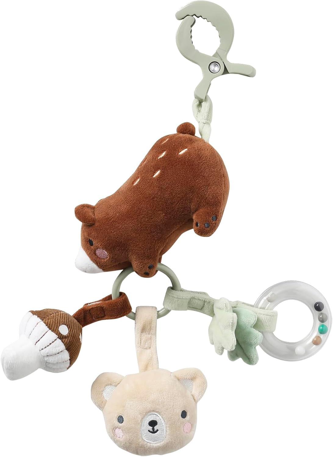 VERTBAUDET Jouet d'éveil avec pince GREEN FOREST marron TU | Amazon (FR)