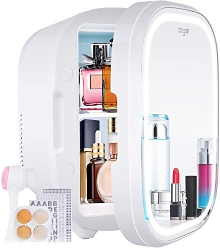 Cegsin LED Mirror Mini Fridge, 7 Liter AC/DC Portable Beauty Fridge Thermoelectric Cooler and War... | Amazon (US)