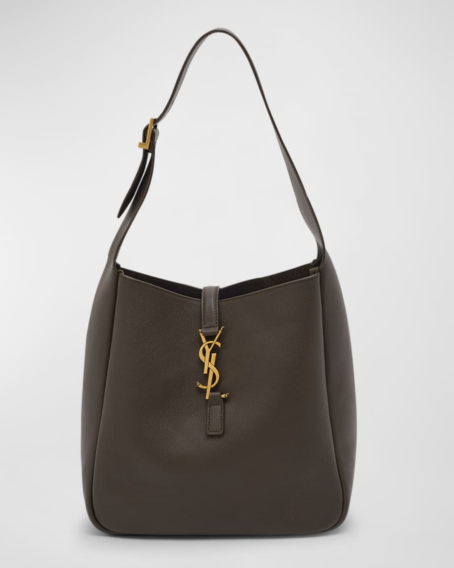 Saint Laurent Le 5 A 7 YSL Small Hobo in Smooth Supple Leather | Neiman Marcus