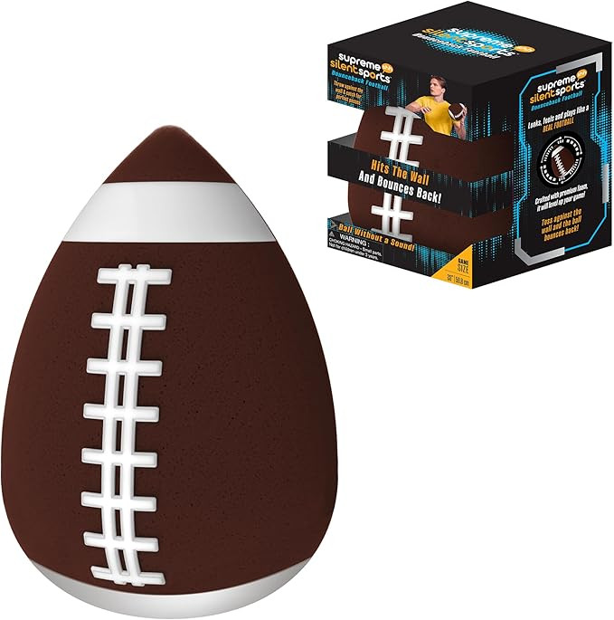 Bounceback Football | Quiet Indoor Foam Solo Catch Ball with Noise Reduction for Training & Playi... | Amazon (US)