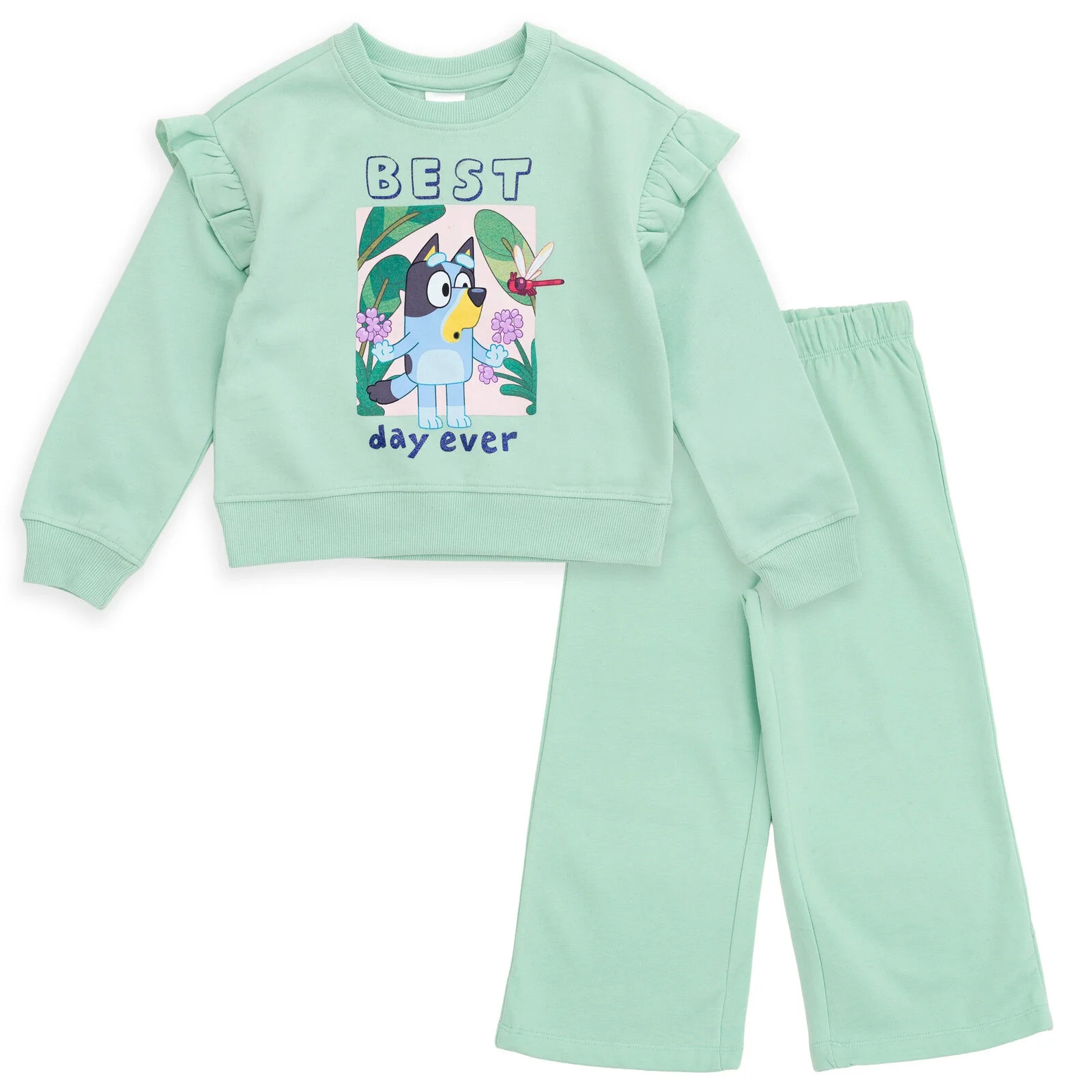 Bluey Fleece Pullover Sweatshirt and Pants Outfit Set Toddler to Big Kid | Walmart (US)