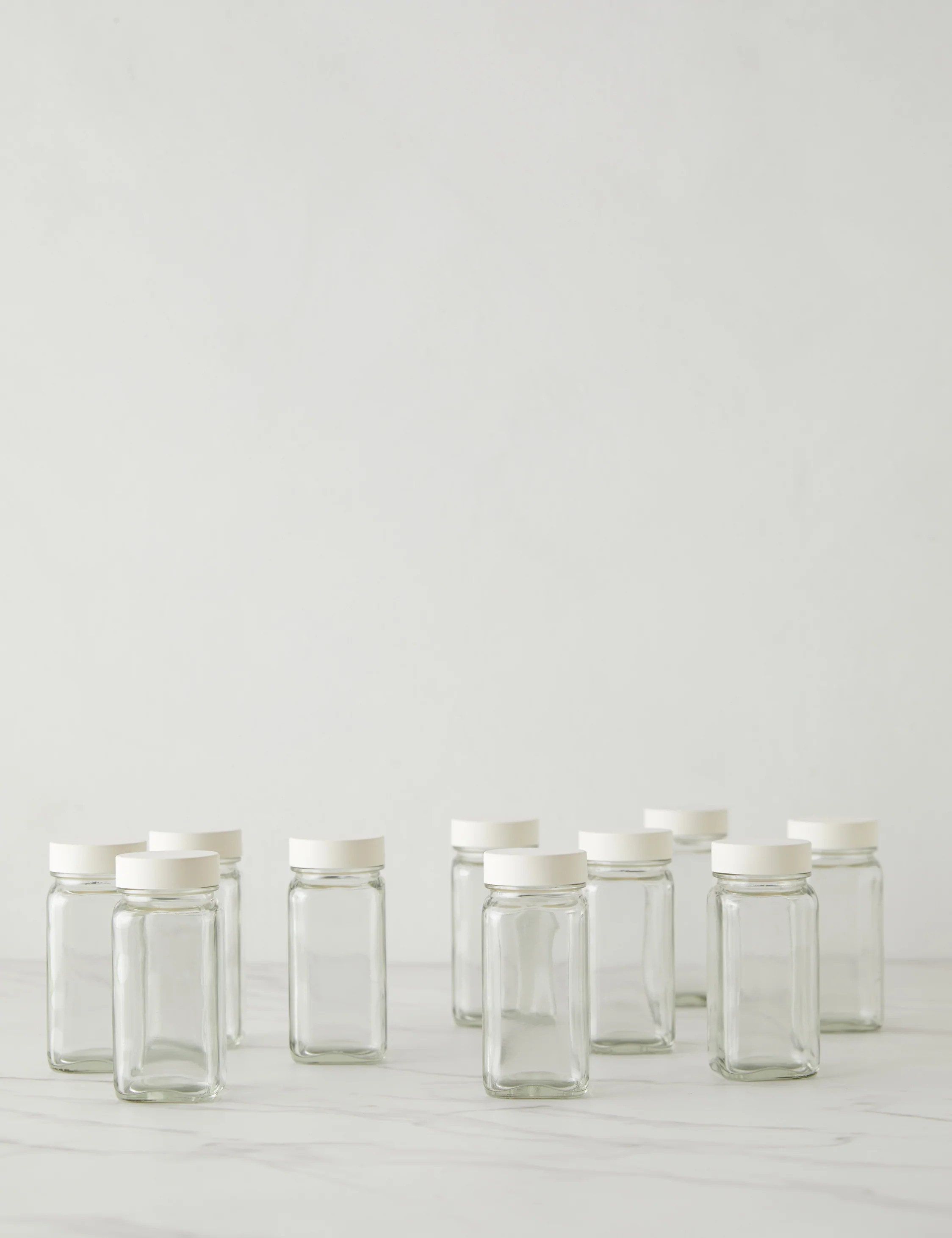 Spice Jars (Set of 10) by NEAT Method, Bone | Lulu and Georgia 