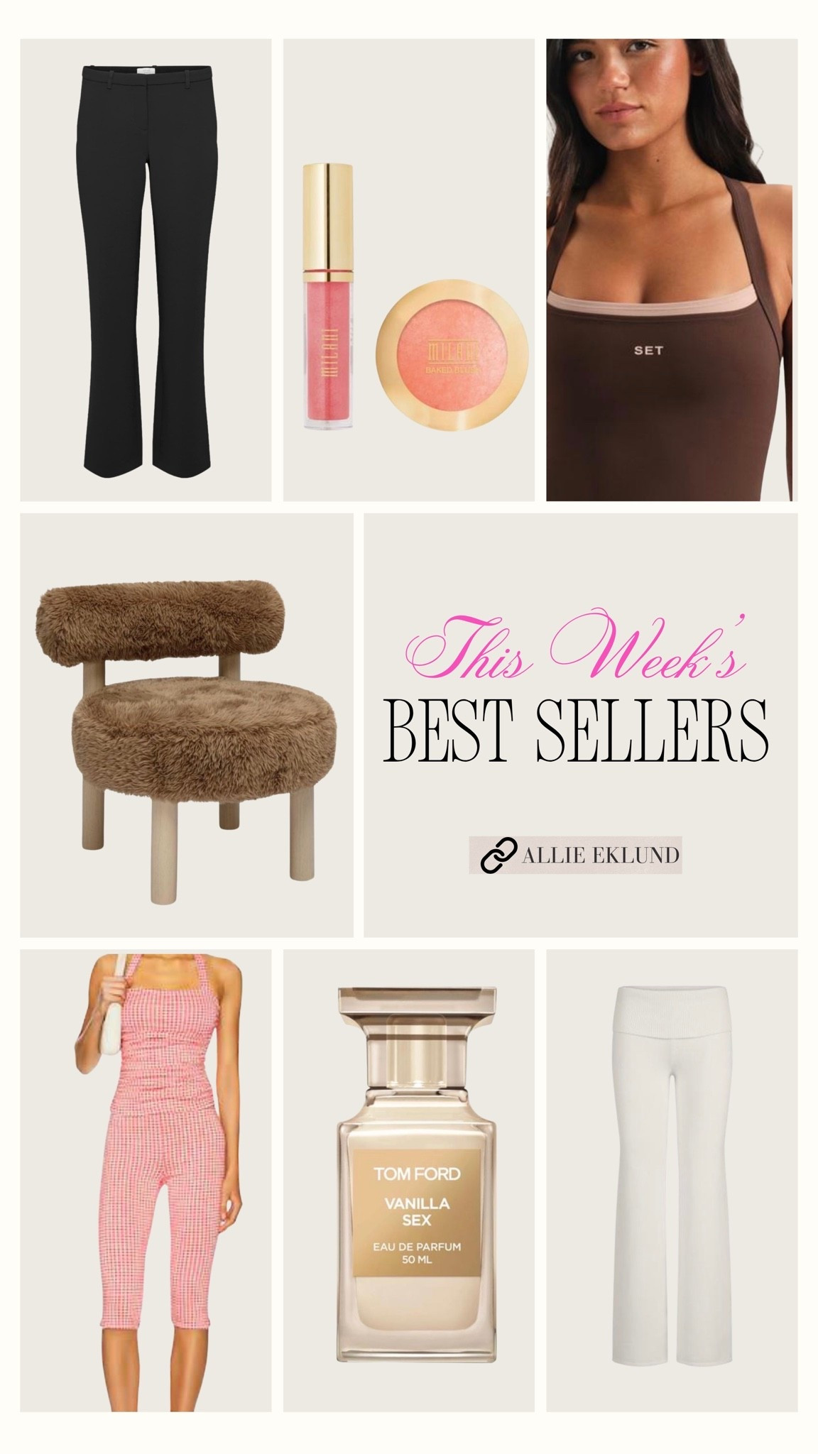 Things you guys loved this week! 🤸‍♀️🪑👚 I love seeing what you gravitate towards bc it gives me inspo for myself too!! ✨ pls comment or dm your favorite things you got recently!! 

Size 2 in capris and set
Size xs in athleisure

Ps perfume is SO GOOD 

#bestsellers #weeklyroundup #ltkfavorites