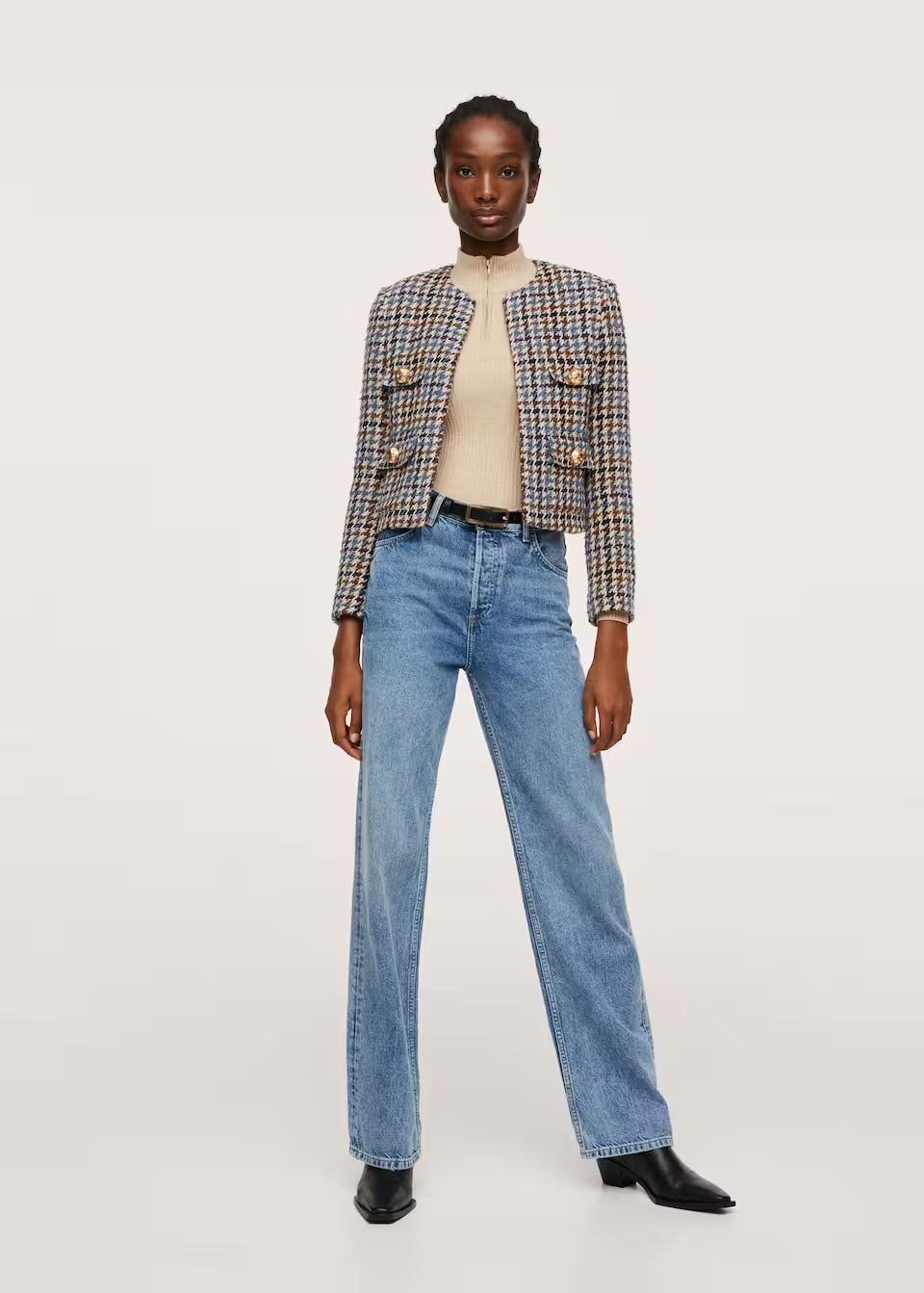 Houndstooth jacket | MANGO (US)