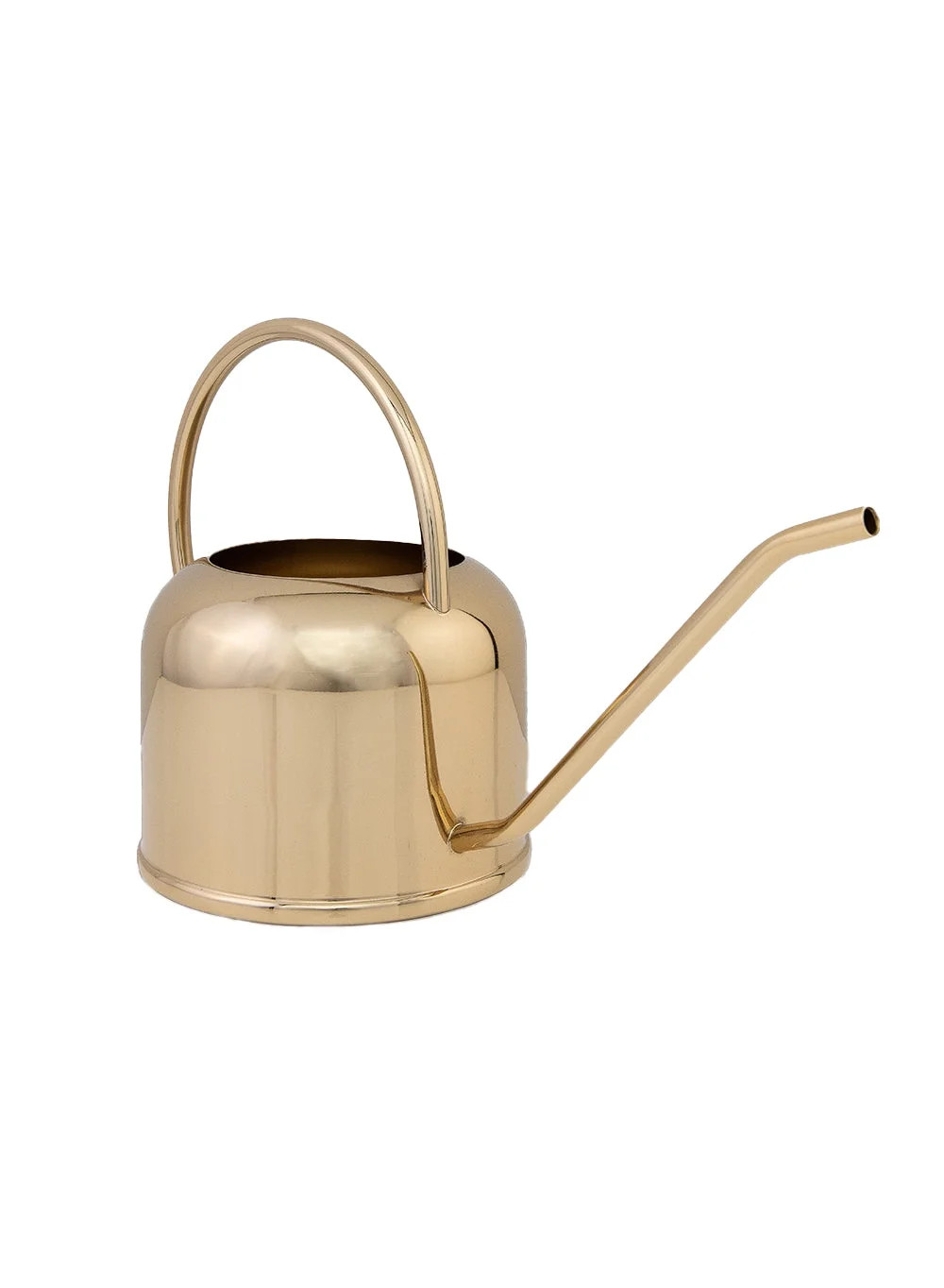 Serene Spaces Living Shiny Gold Metal Watering Can, 14.75" L X 4" W X 9" H | Walmart (US)