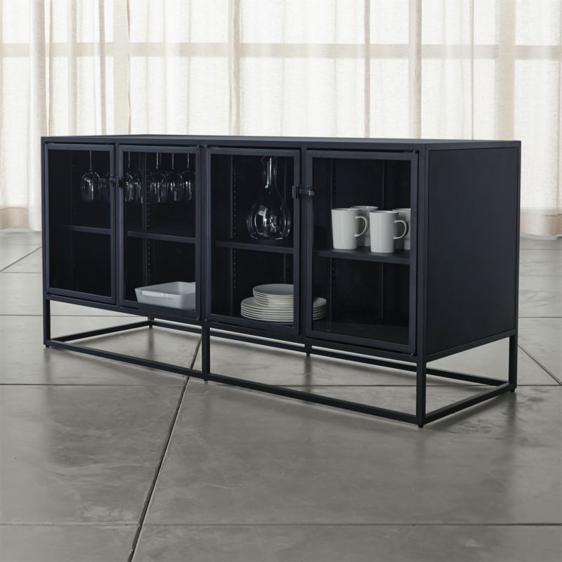Casement Black Large Sideboard | Crate & Barrel
