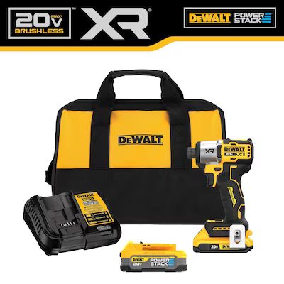 DEWALT 20-volt Max 1/4-in Brushless Cordless Impact Driver (2-Batteries Included, Charger Include... | Lowe's