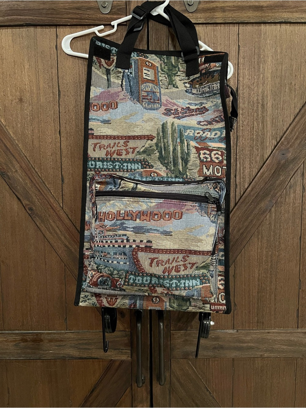 Route 66 Tapestry Print Rolling Market Tote | Poshmark