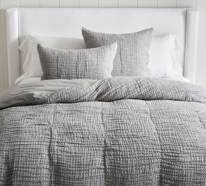 Cloud Cotton/Linen Duvet Cover | Pottery Barn (US)