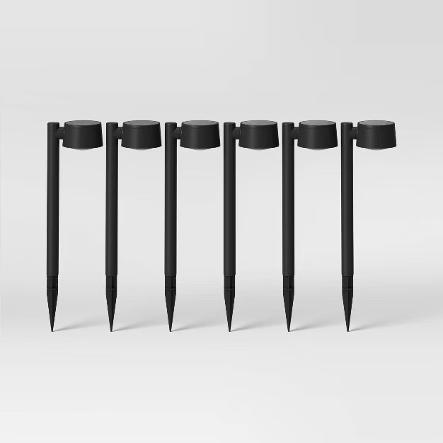 6pk Solar Pathway Lumen Lights Black - Project 62™ | Target