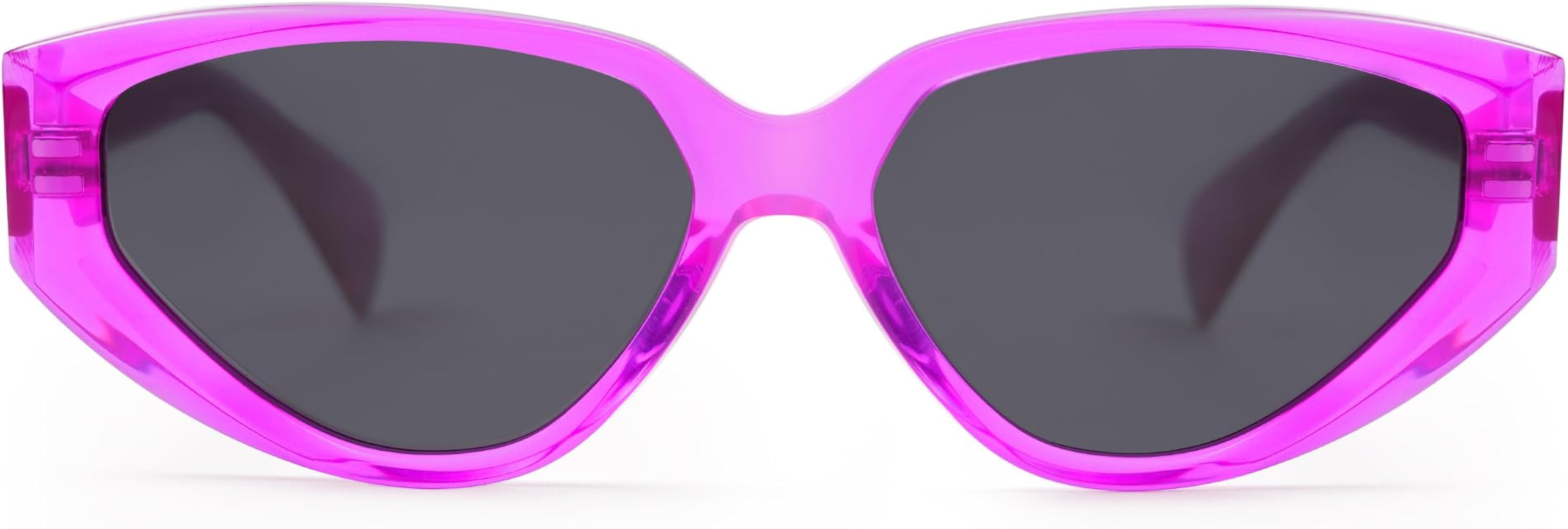 SOJOS Trendy Polarized Cat Eye Sunglasses for Women Fashion Cateye Womens Sunnies SJ2295 | Amazon (US)