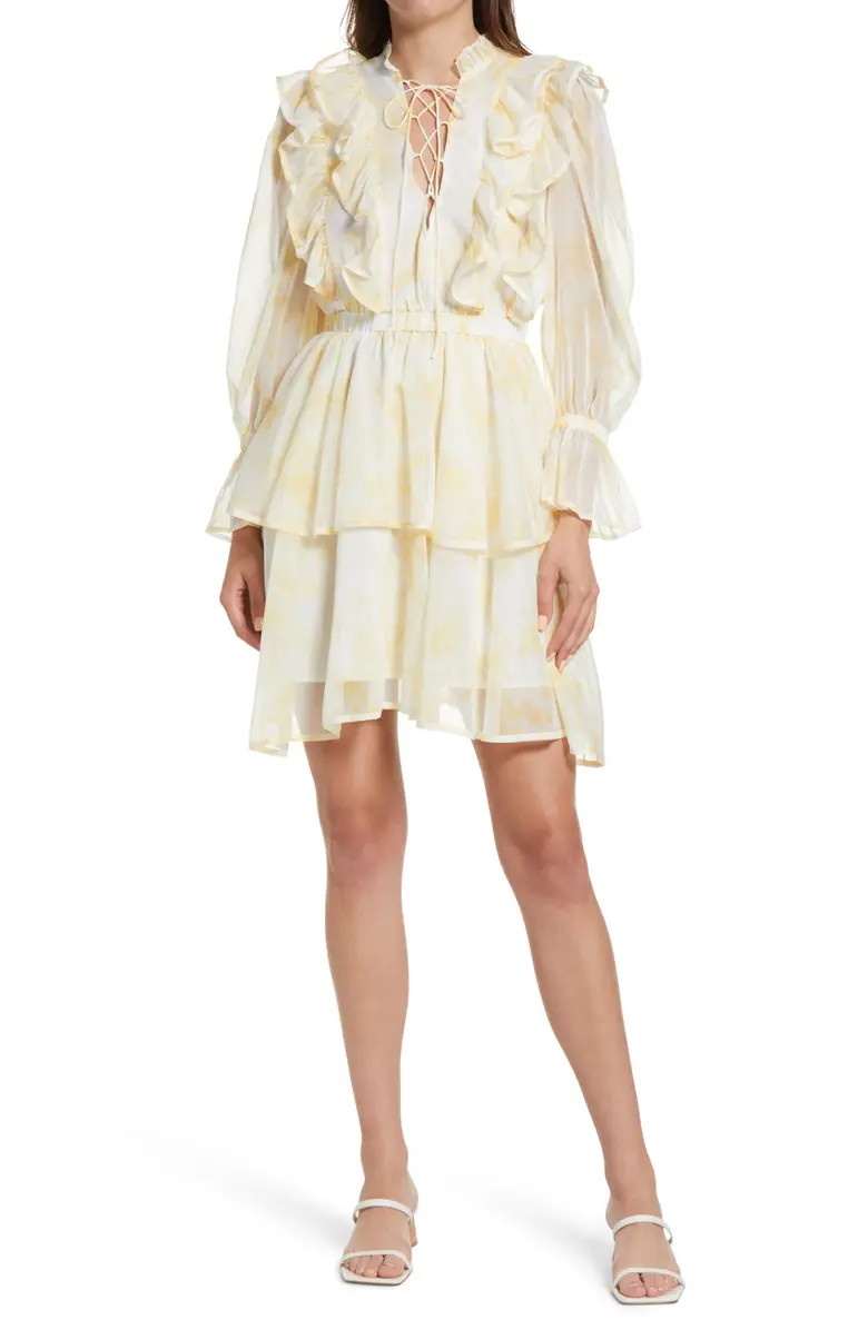 Floral Ruffle Long Sleeve Dress | Nordstrom