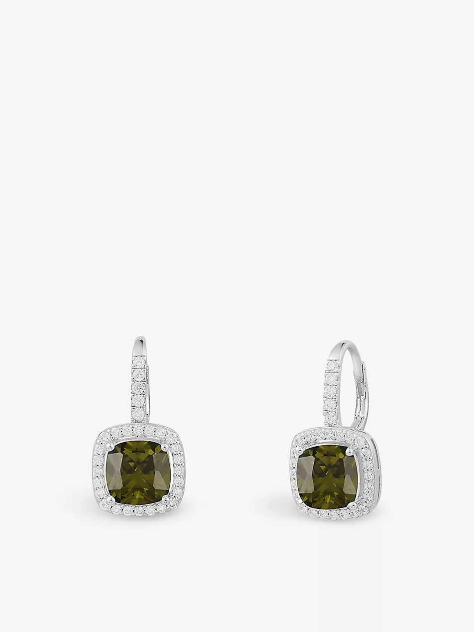 Lumiere sterling-silver and zirconia hoop earrings | Selfridges