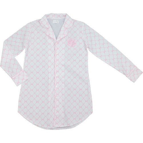 Ladies Pink Bow Trellis TunicISCL123-GLW183-22-MD | Cecil and Lou