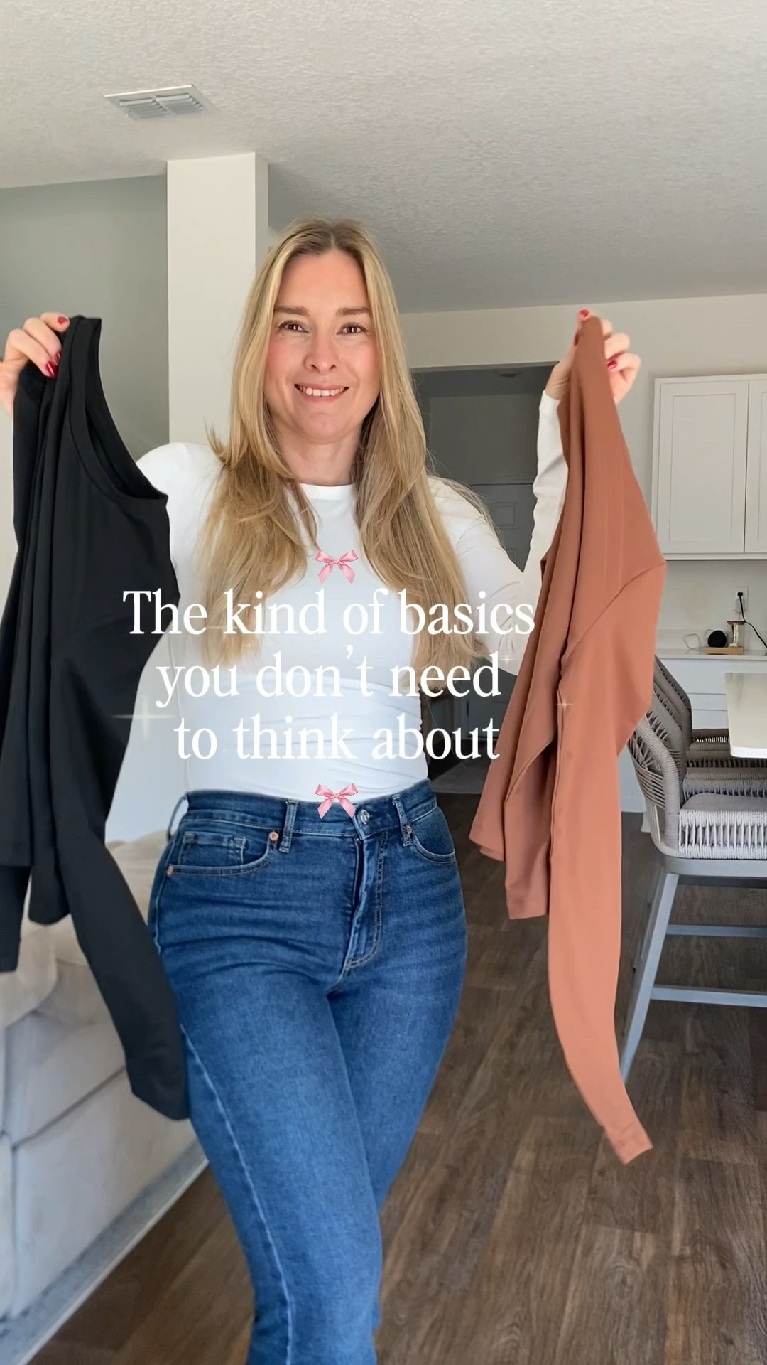 I love that they come in three colors. So soft, comfy, and stretchy. They hug your body perfectly and go with everything. 

#grwm #longsleevetops #basictop 

#LTKgrwm #LTKValentine