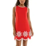 Nanette Lepore Women's Sleeveless Poplin Dress with Embroidery, Sizes XS-XXXL | Walmart (US)