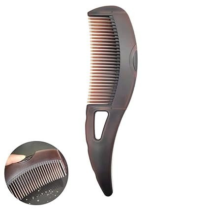 Dandruff Comb, Hollow Tooth Button Comb, Detoxing Comb Energy Massage Comb, Scalp Psoriasis Comb ... | Amazon (US)