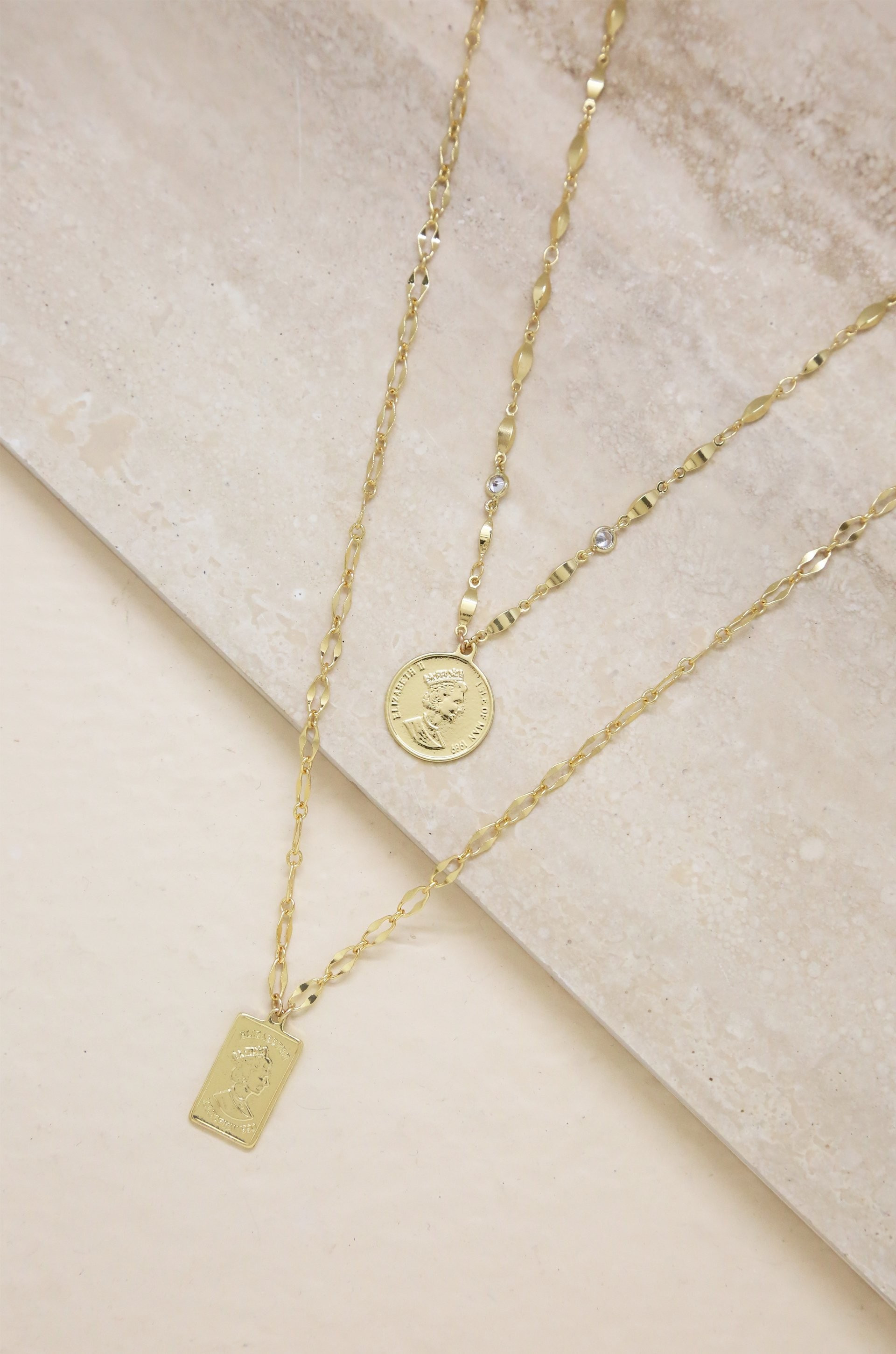 Medallions of Mine Layered Coin Necklace Set | Ettika
