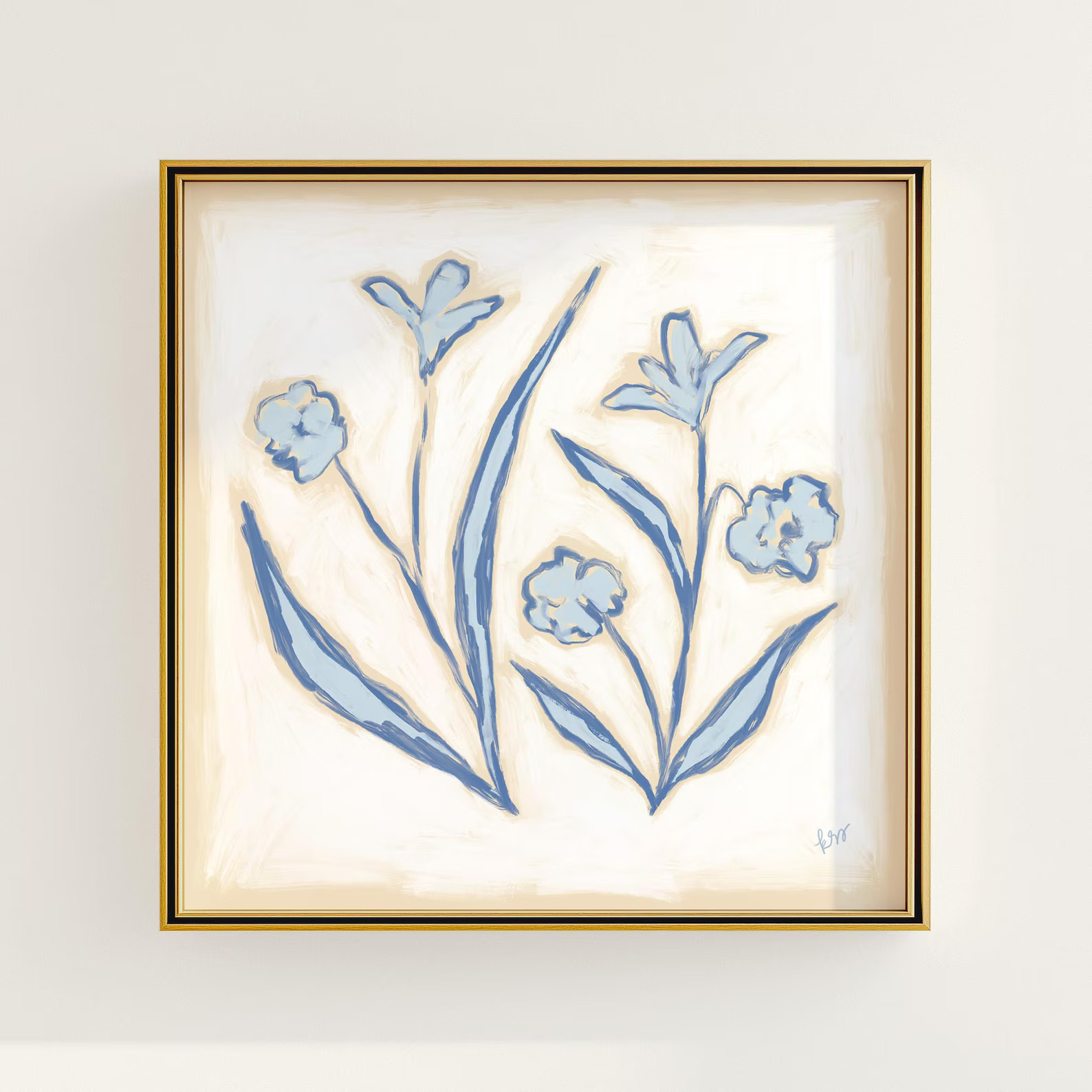 Modern Southern Floral Wall Art Coastal Grandma Digital Download Preppy Grandmillennial Art Insta... | Etsy (US)