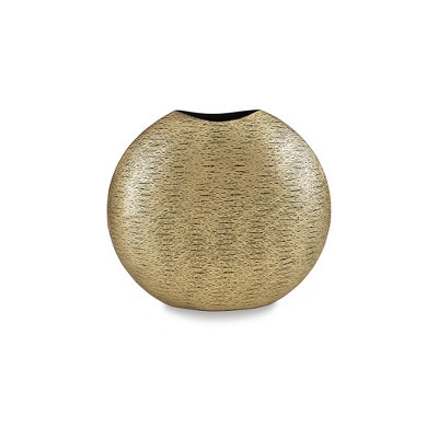 Signature Design by Ashley Iansboro 11.5" Metal Vase, Antique Gold Finish Decor | Target