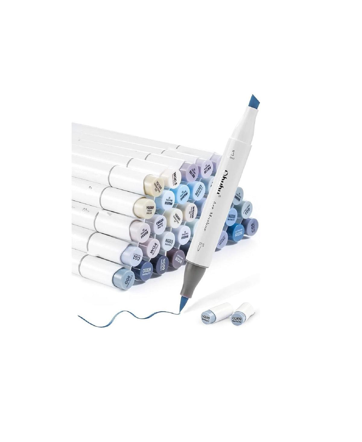 Ohuhu Honolulu 36ct Gray Tone Brush/Chisel Dual Tip Alcohol Markers Y30-80401-97 | Macy's
