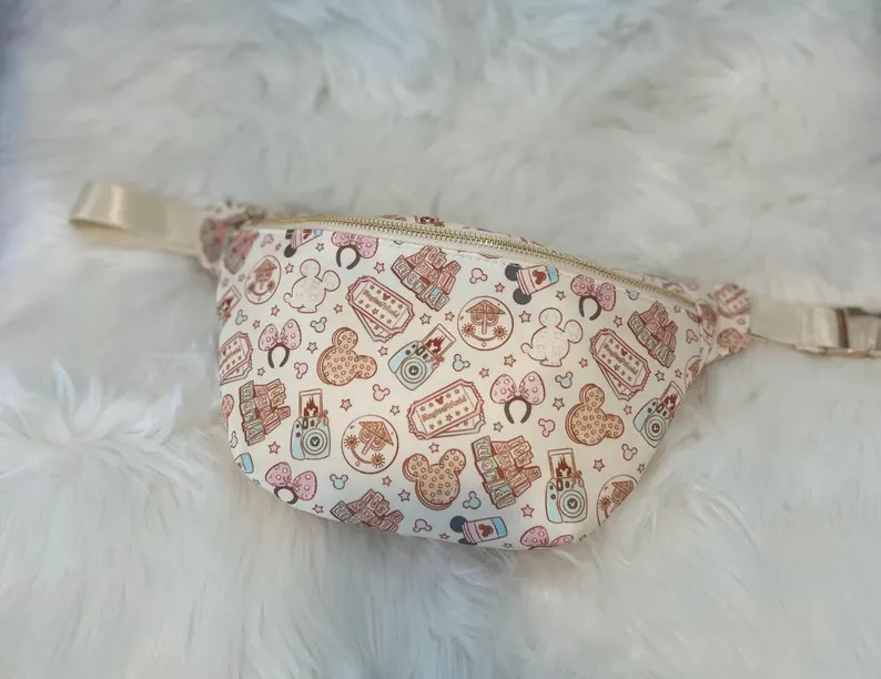 NEW JUMBO Small World Fanny Pack / Theme Park Fanny Pack/ Mouse Cross Body/ Characters / Belt Bag... | Etsy (US)