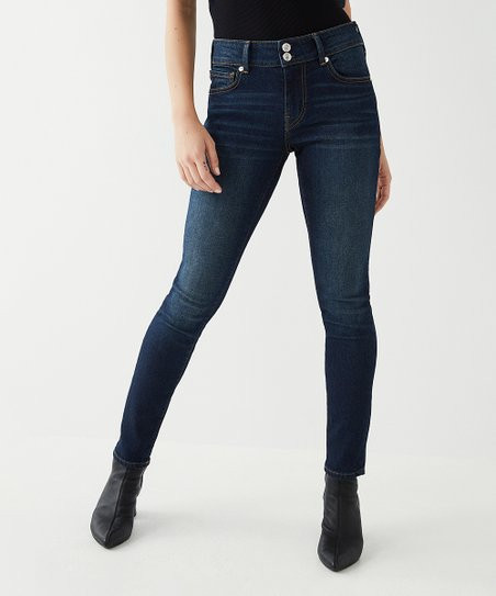 Dark Blue Jennie Skinny Jeans - Women | Zulily